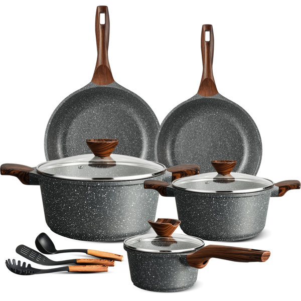 Belfry Kitchen Pots And Pans Set Nonstick Induction Cookware Sets